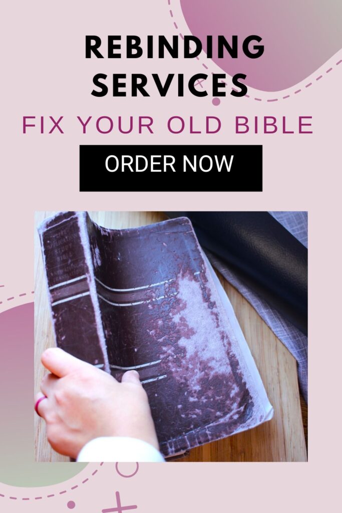 peeling bible cover old casing